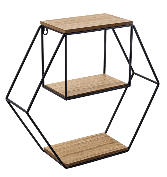 Hexagon Wall Shelf