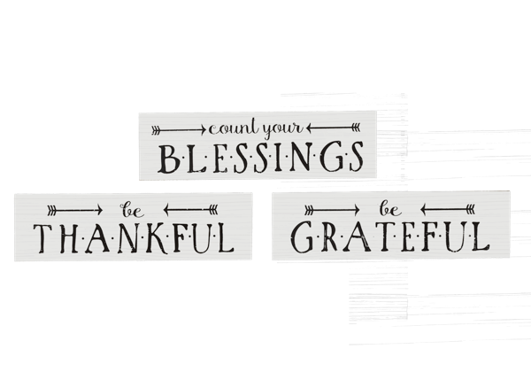 Blessings, Grateful, Thankful Wall Decor
