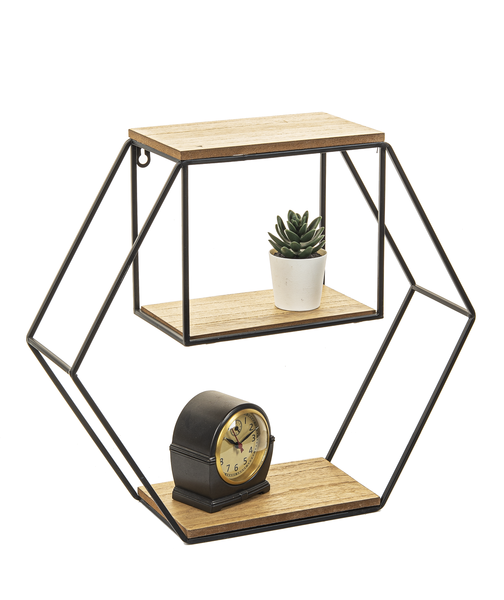 Hexagon Wall Shelf