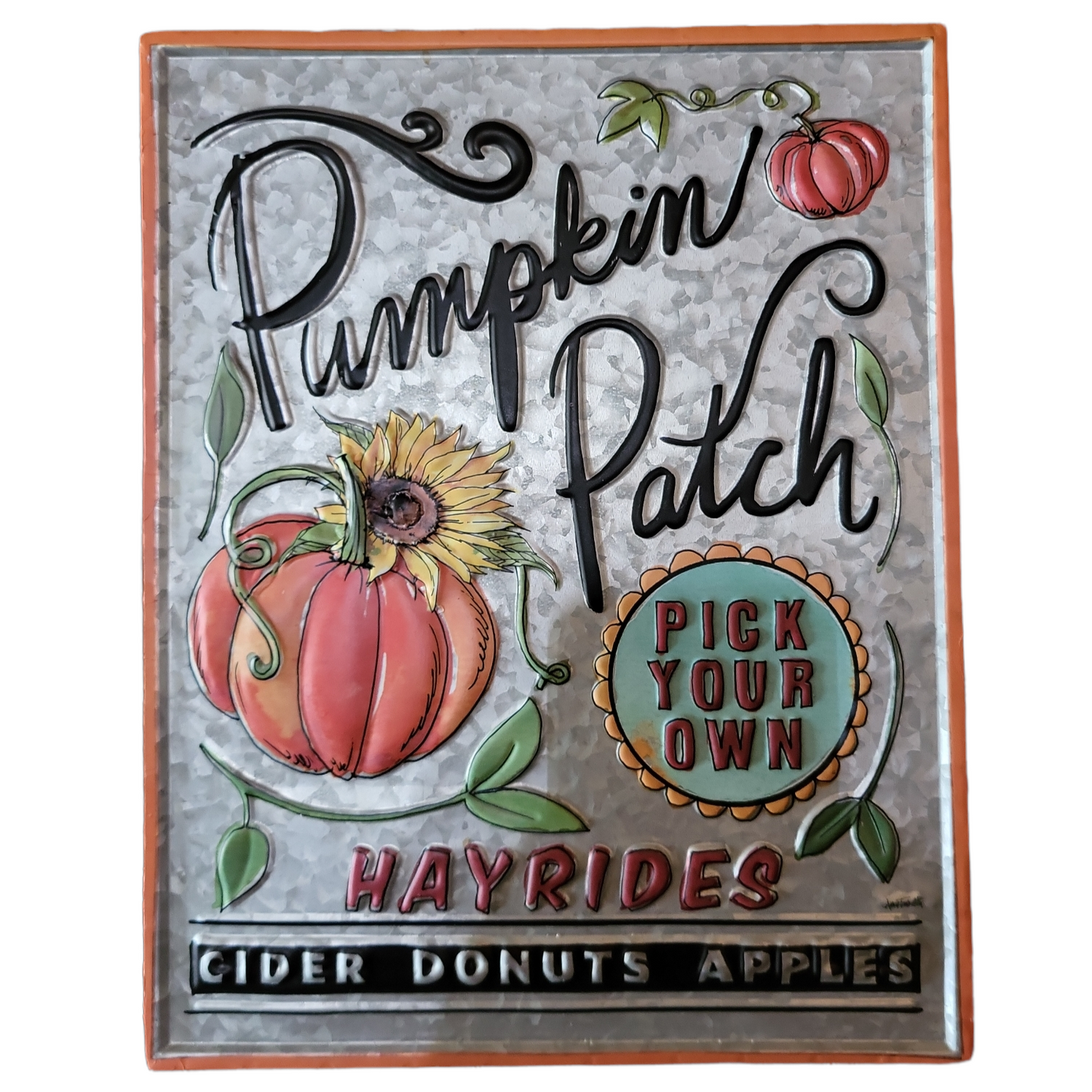 Pumpkin Patch Tin Sign