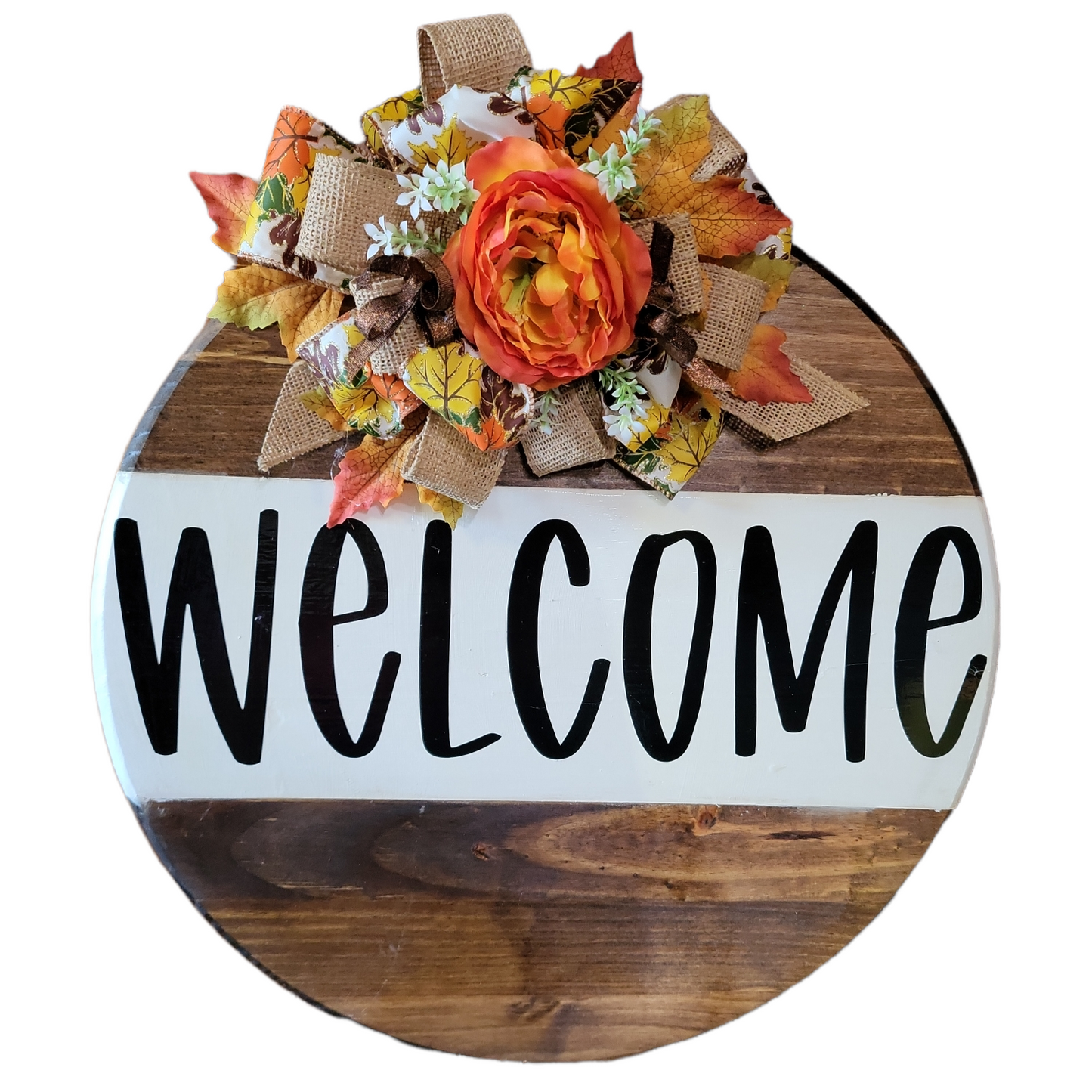 Horizontal Wooden Welcome Sign