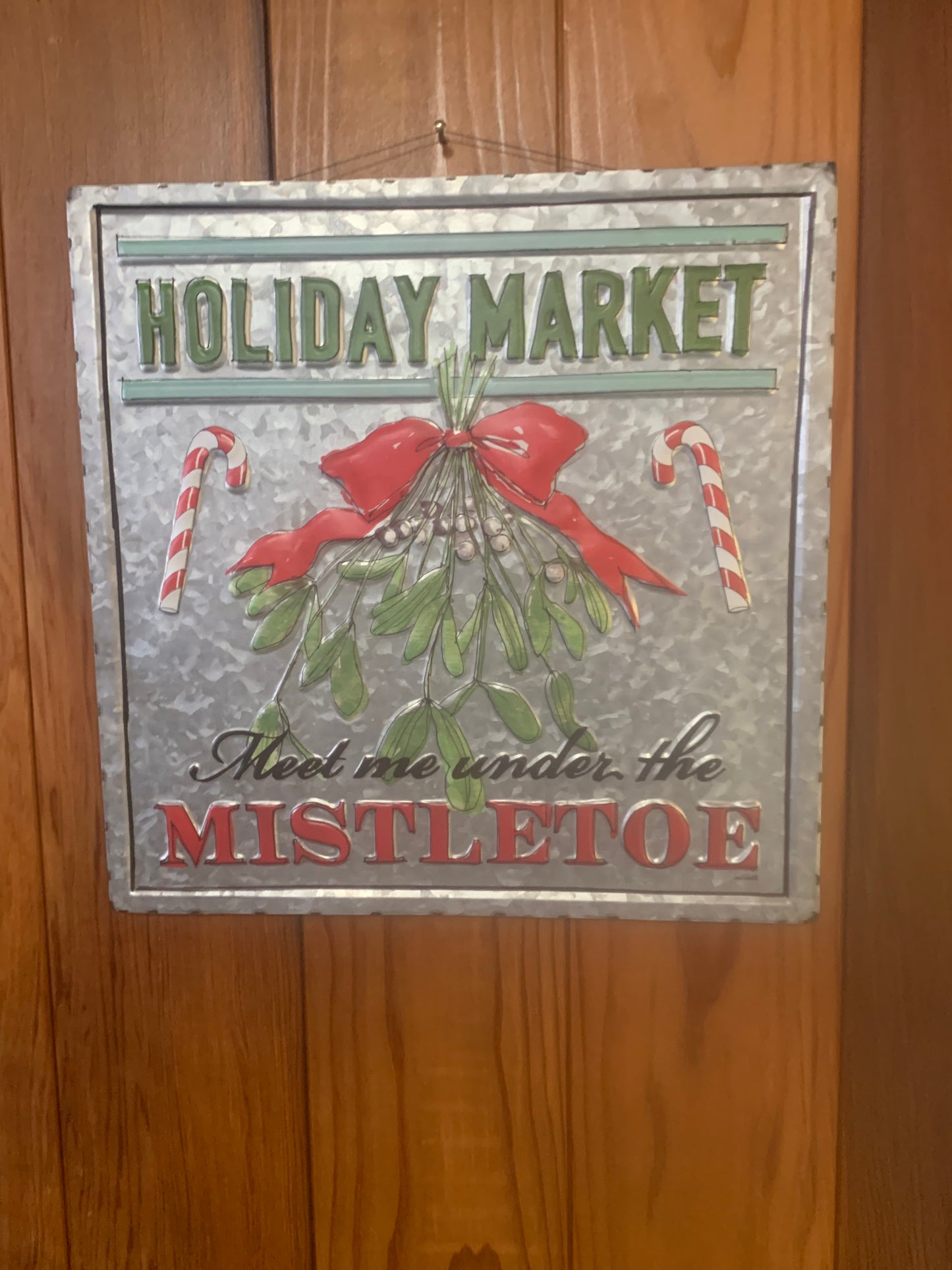 Holiday Market Tin Wallhanging