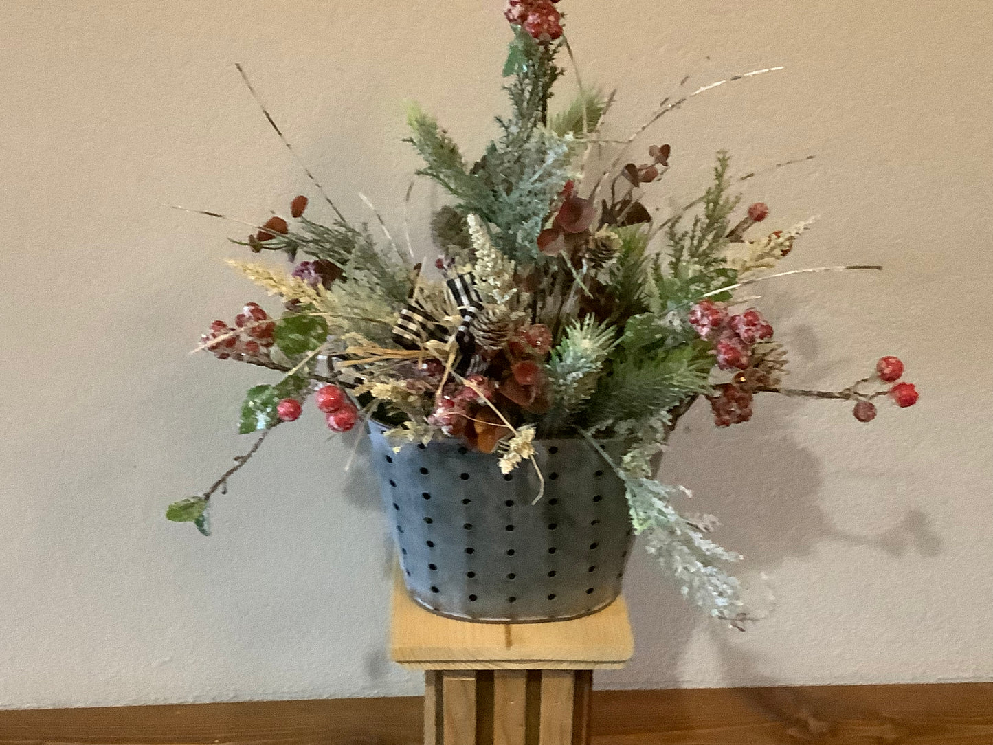 Berry Tin Arrangement