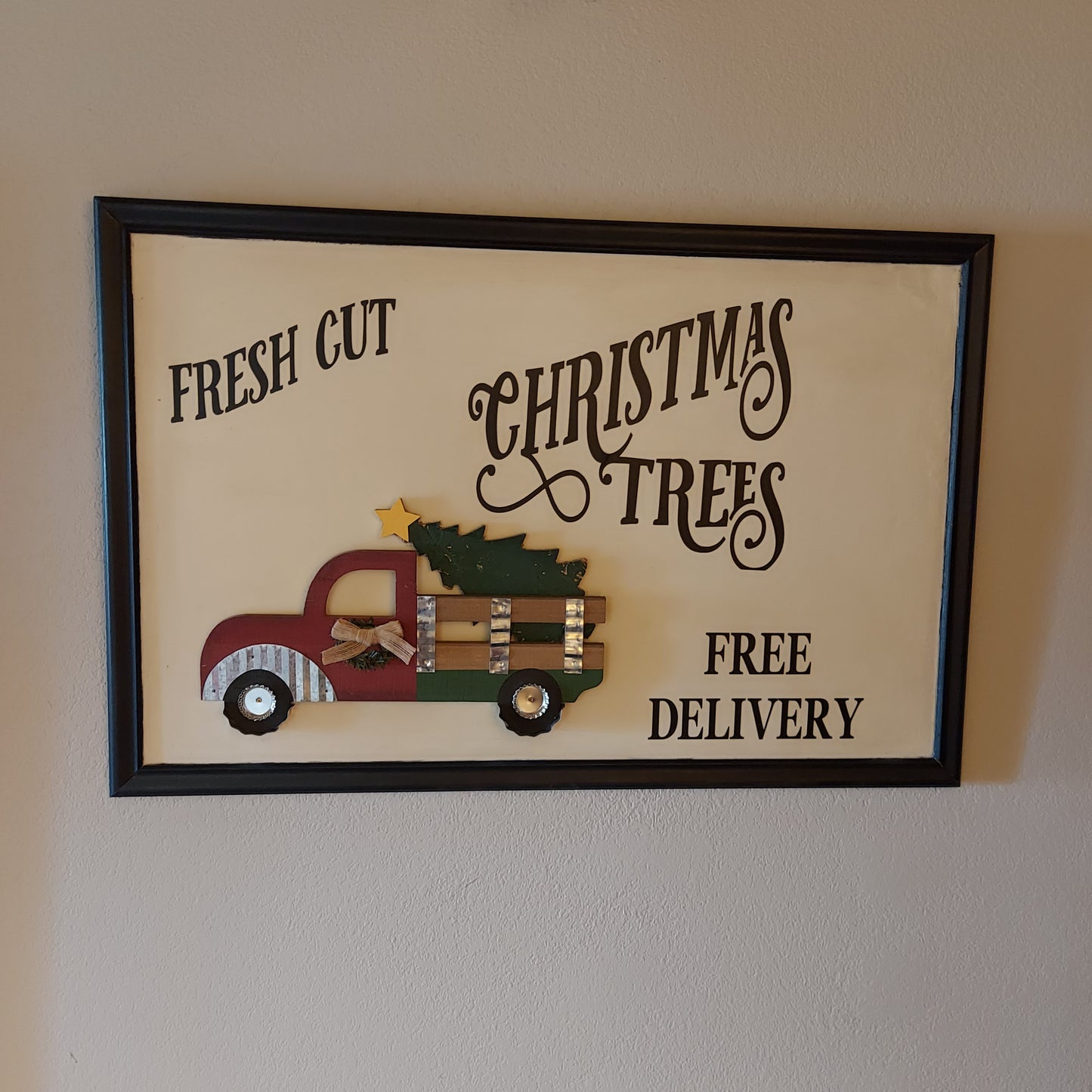 Christmas Truck Wall Decor