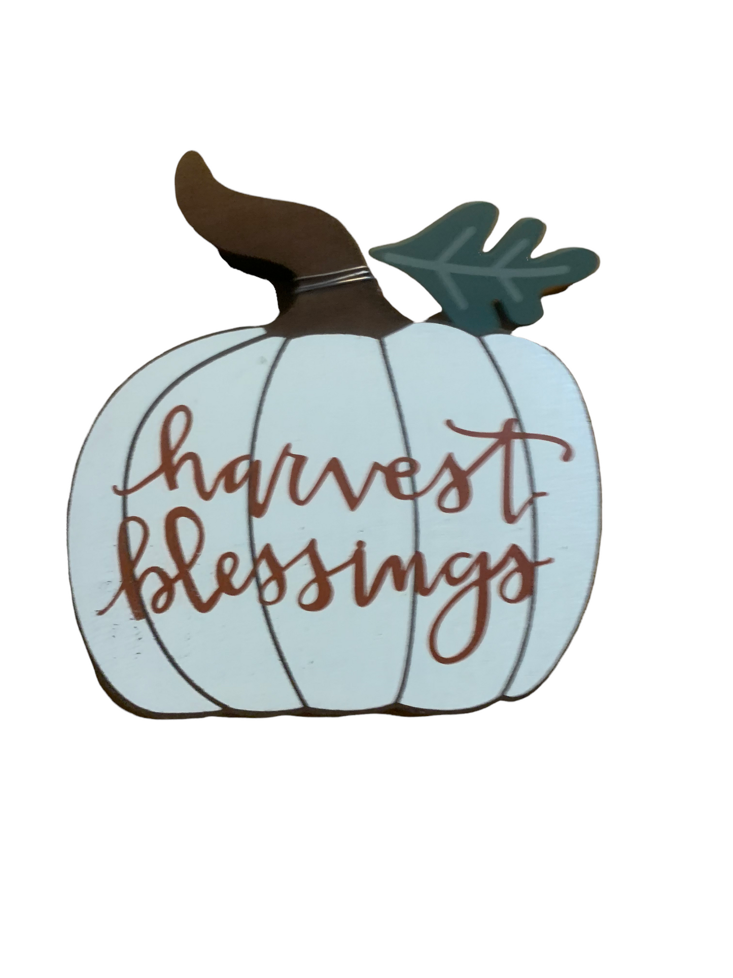 Harvest Blessings Wooden Sign