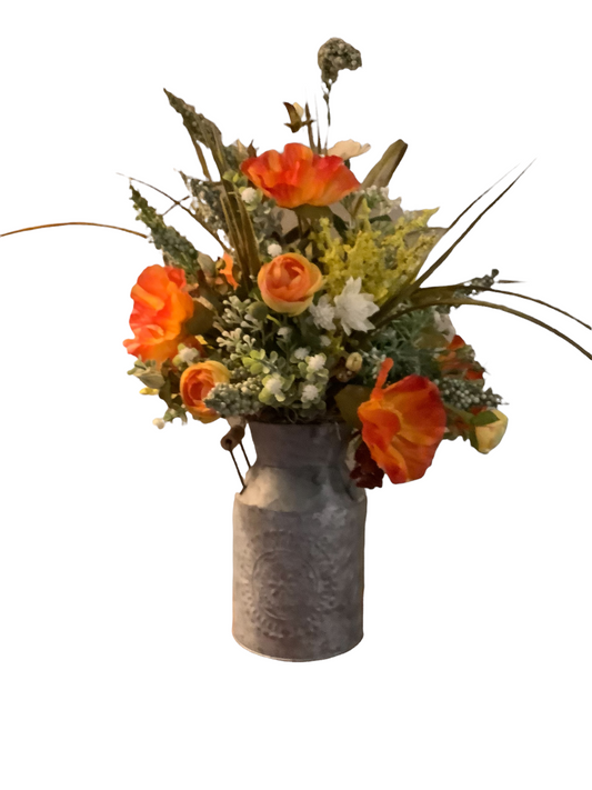 Small Milk Can Arrangment