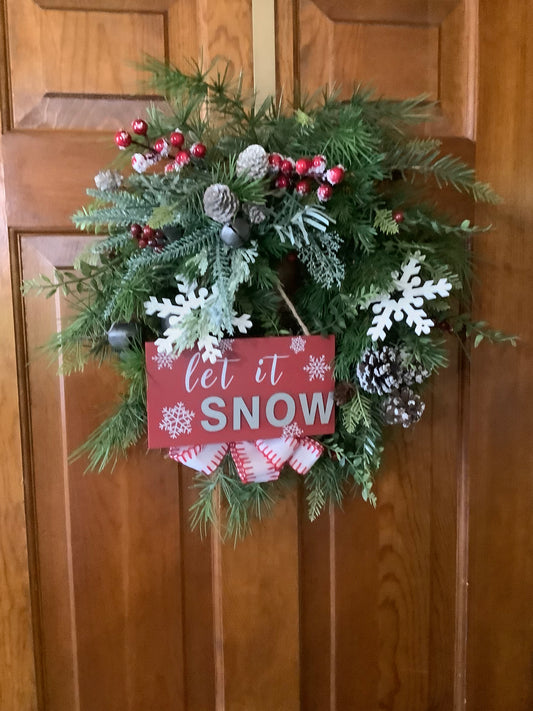 Let it Snow Wreath
