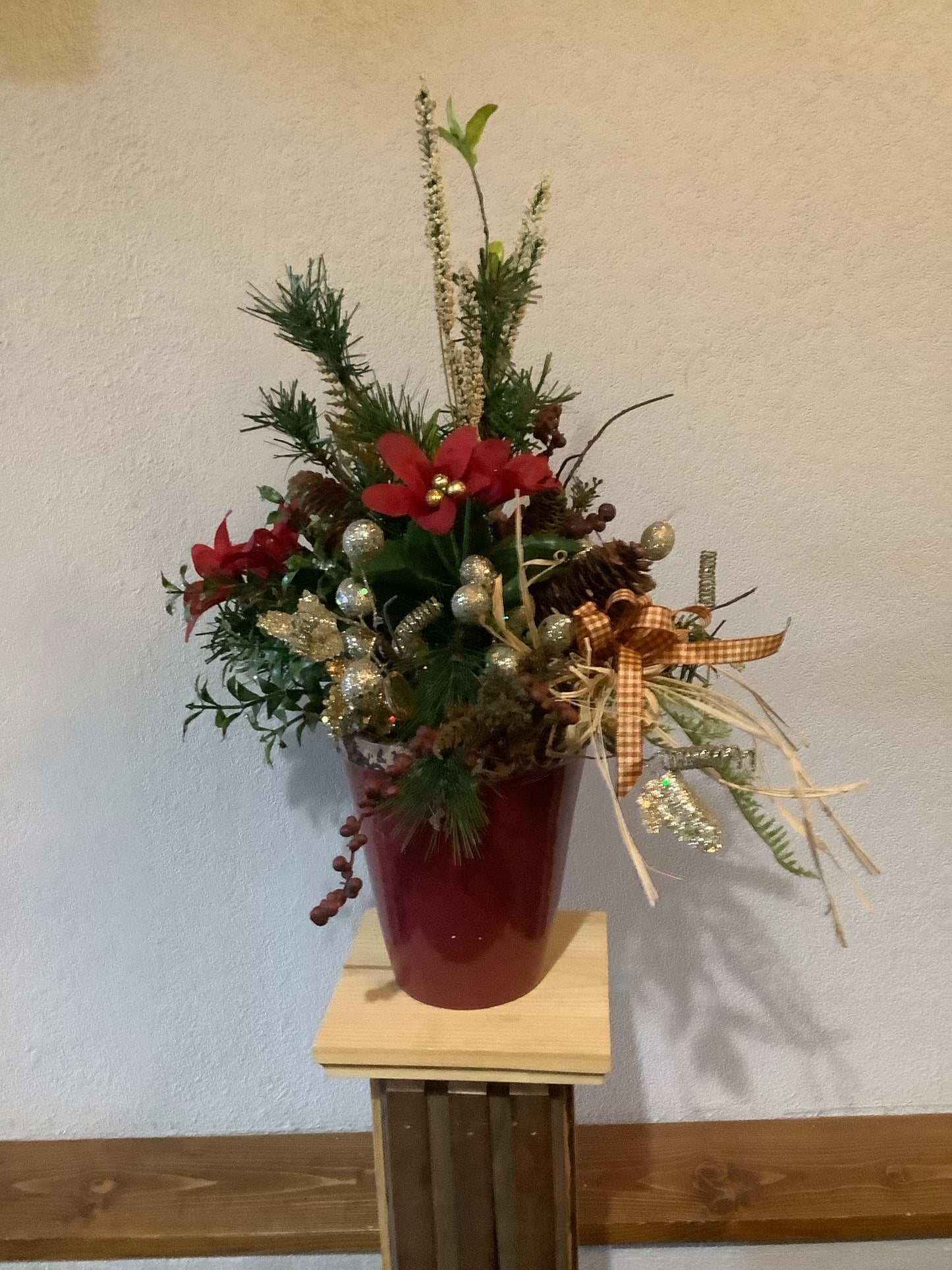 Red Container Arrangement