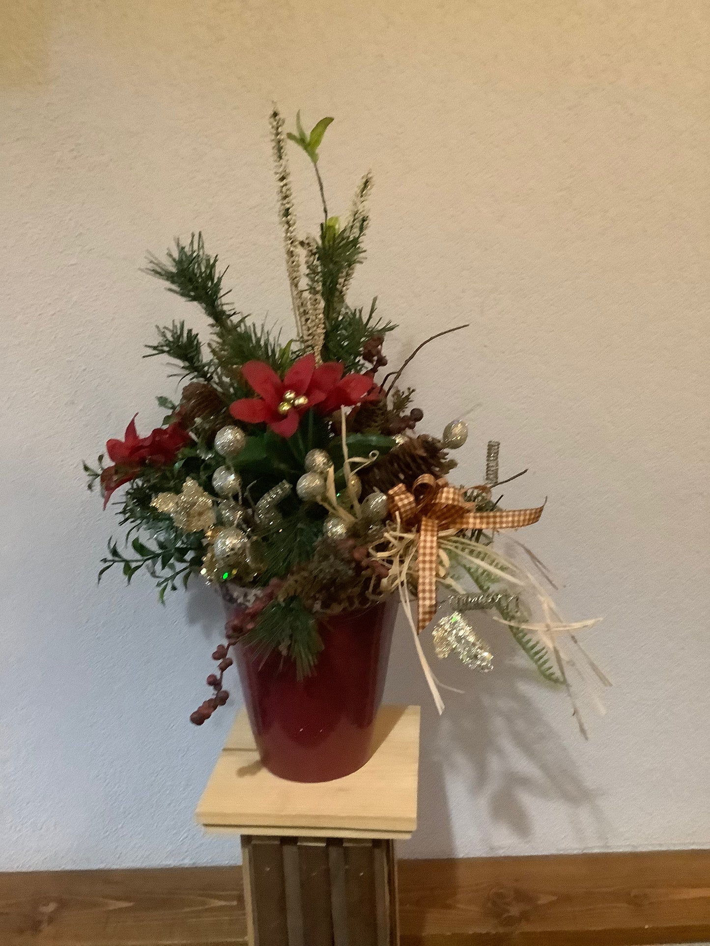 Red Container Arrangement