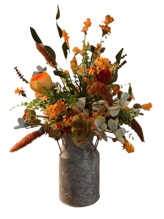 Small Milk Can Arrangment