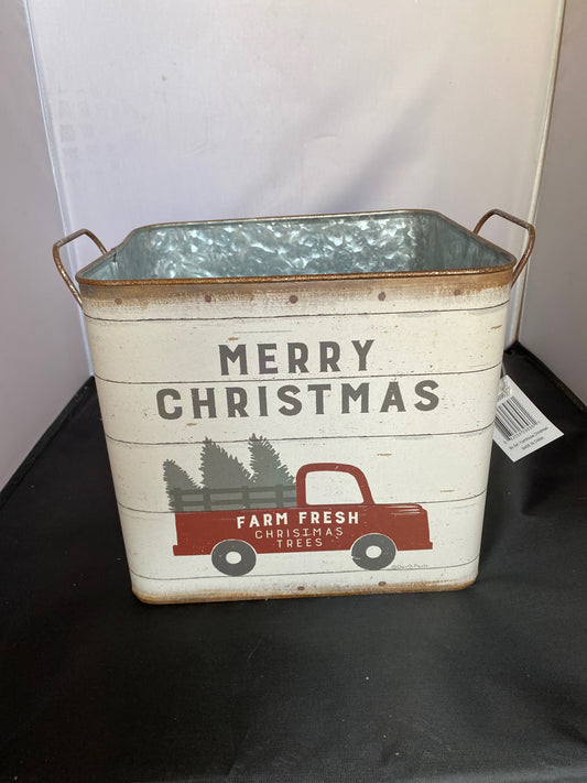 Merry Christmas Truck Bucket