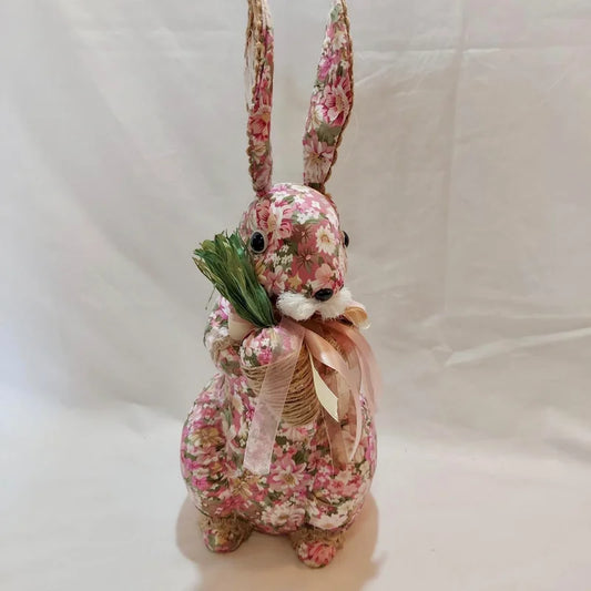 Pink Floral Rabbit
