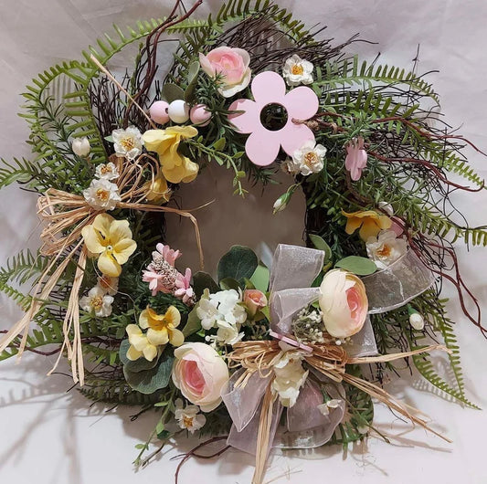 Pink & Green Wreath