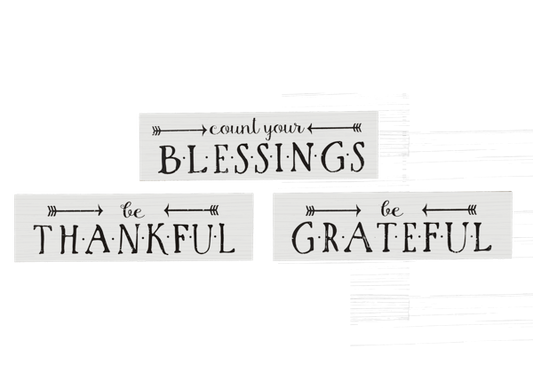 Blessings, Grateful, Thankful Wall Decor