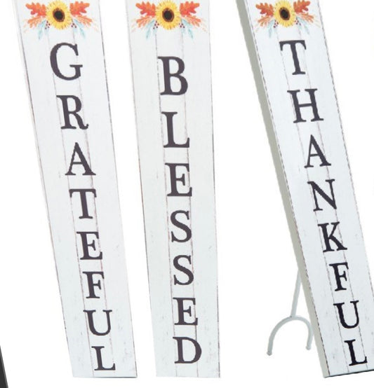 Grateful, Thankful, Blessed Easels