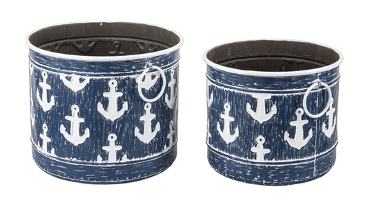 Embossed Anchor Planter