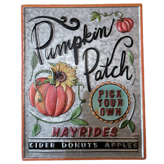Pumpkin Patch Tin Sign