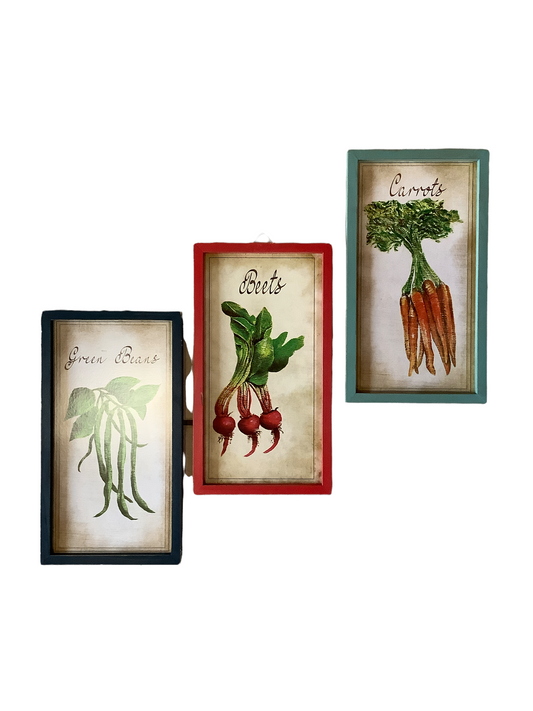 Vegetable Kitchen Signs (3 pack)