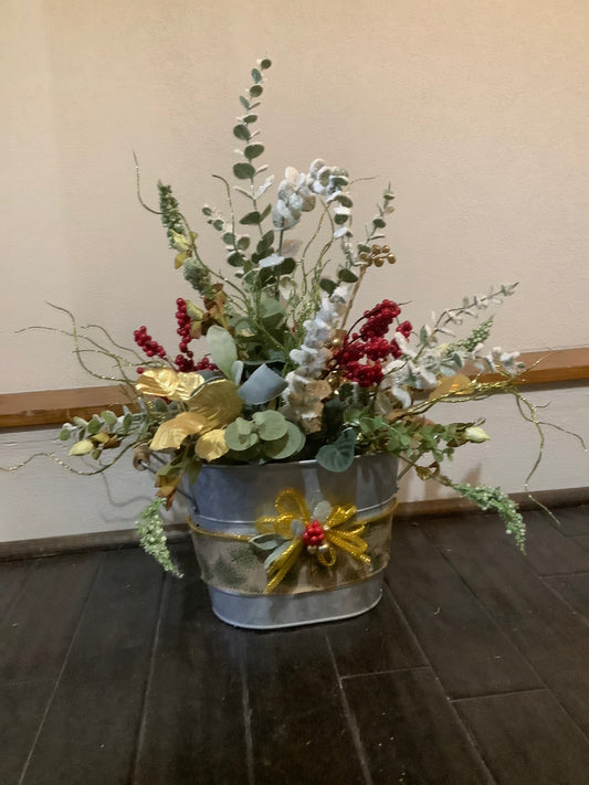 Winter Tin Arrangement