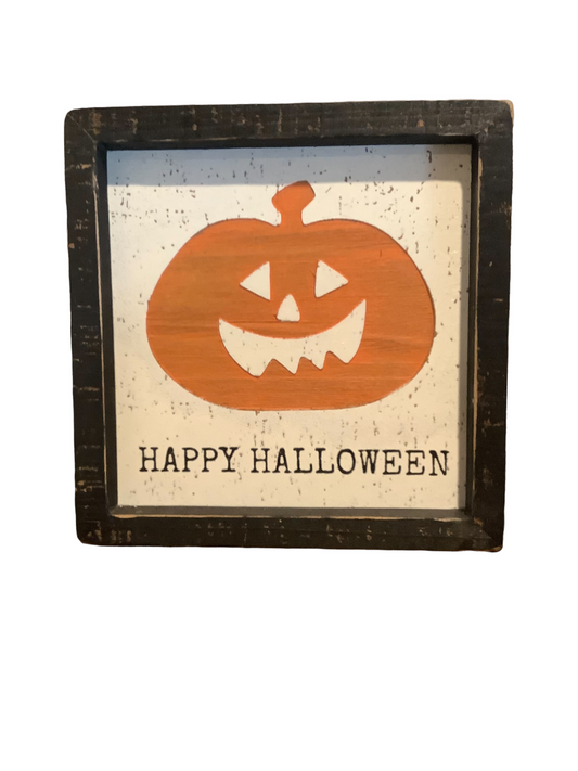 Happy Halloween Wooden Sign