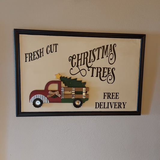 Christmas Truck Wall Decor
