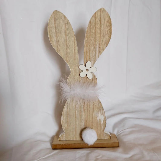 Wooden Bunny Decor