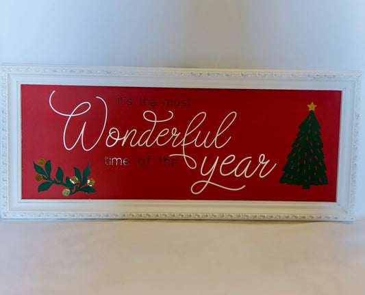 Wonderful Time Of The Year Wooden Sign