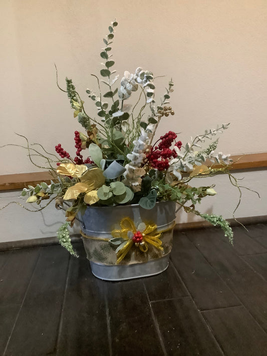 Winter Tin Arrangement