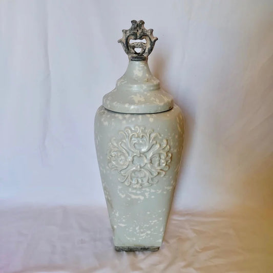 Distressed Blue Canister
