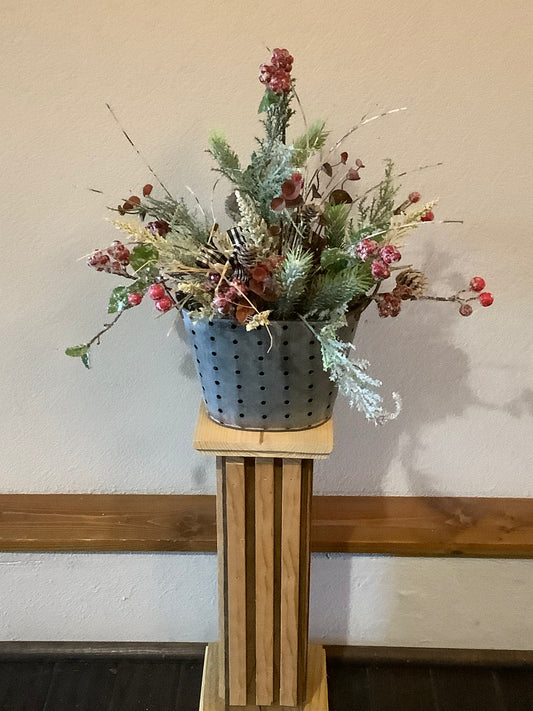 Berry Tin Arrangement