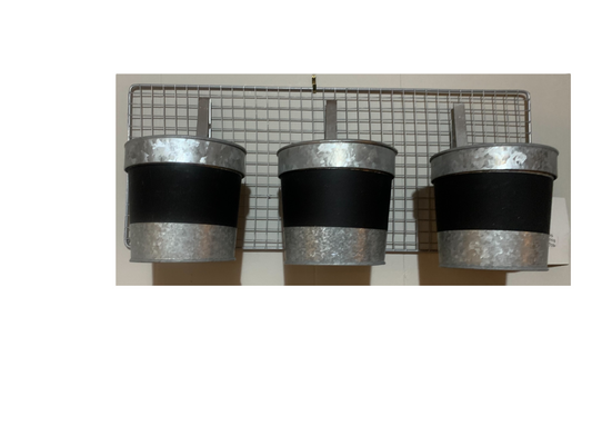 Galvanized Planter Wall Decor